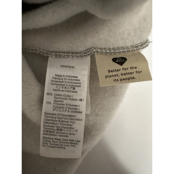 MWL Make Weekends Longer Gray Collared Sweatshirt Size 2X - Picture 13 of 14